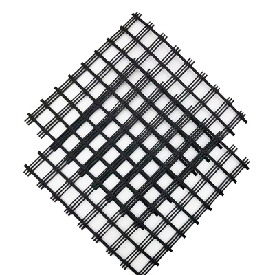 25.4mm Geogrid Machine Mesh Steel Plastic Geogrid Mesh For Highway Road Construction