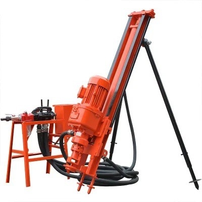 Dia 50-130mm Pneumatic Hydraulic DTH Drilling Rig For Rock Quarry Blasting