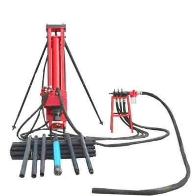 Dia 50-130mm Pneumatic Hydraulic DTH Drilling Rig For Rock Quarry Blasting