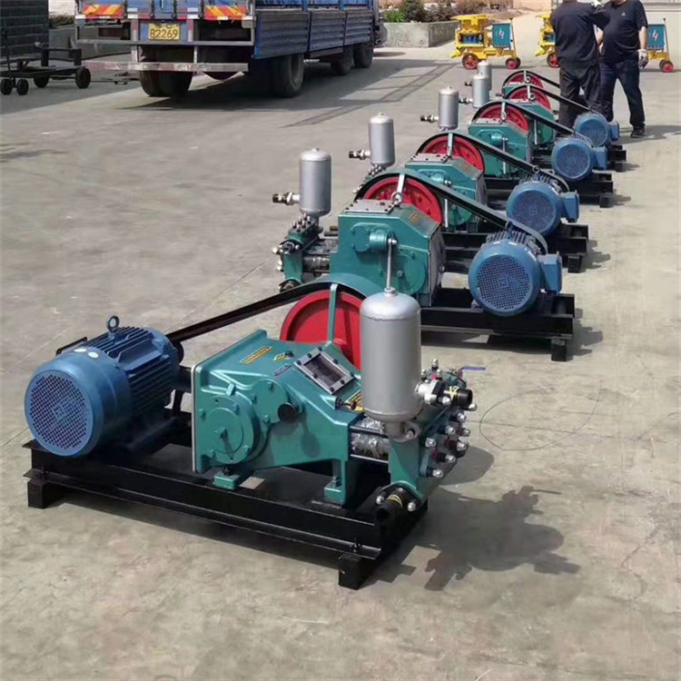 Horizontal Diesel Engine Triplex Piston Mud Pump Small Size BW 160 Mud Pump