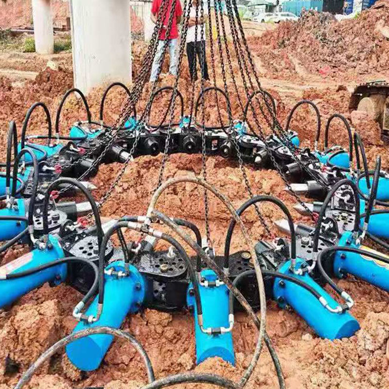 ISO Concrete Pile Cutting Machine Hydraulic Concrete Pile Crusher Excavator Attachment