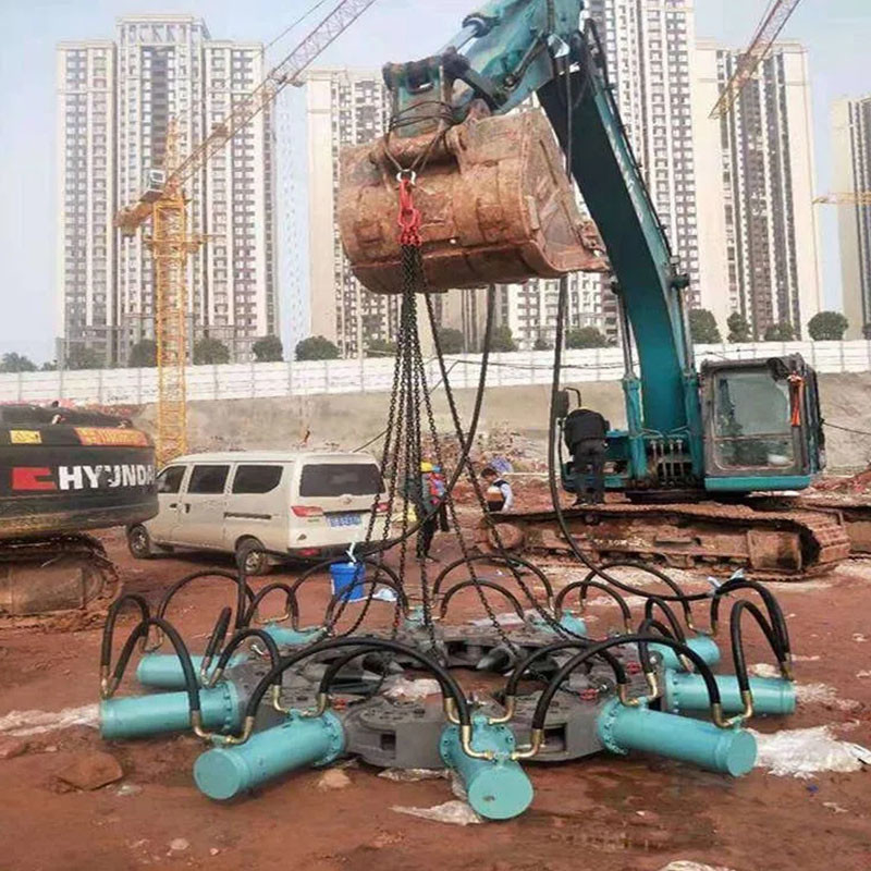 20T-40T Excavator Pile Breaker Machine Concrete Round Pile Head Cutting Machine