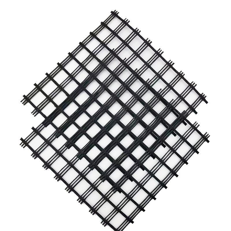 25.4mm Geogrid Machine Mesh Steel Plastic Geogrid Mesh For Highway Road Construction