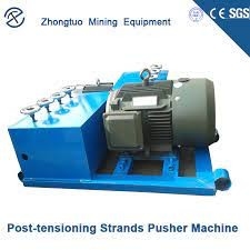 Post Tensioning Bridge Construction Pusher Machine For PC Strand