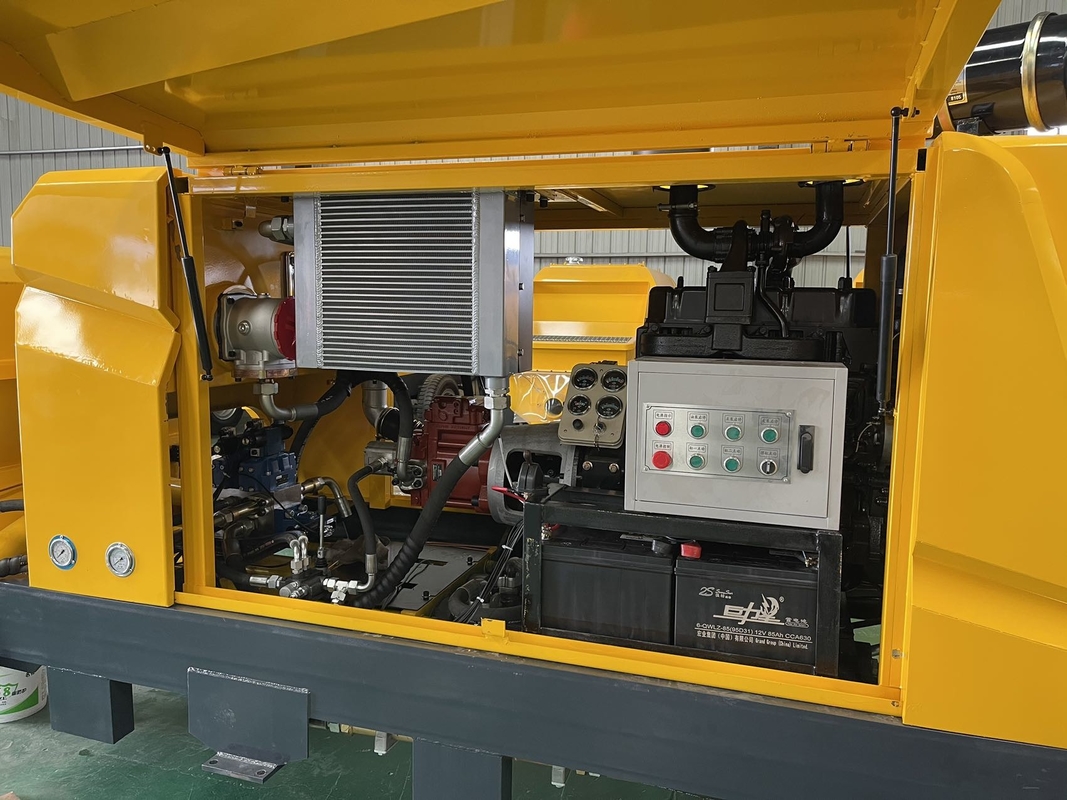 Diesel Electric Concrete Transfer Pump 50-80 m3/h Productivity Simple and Convenient