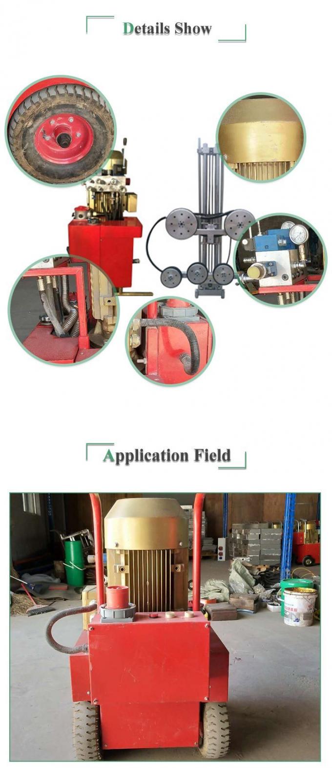 Mesin Pemotong Batu Hidrolik Marmer Granit Diamond Wire Saw 2