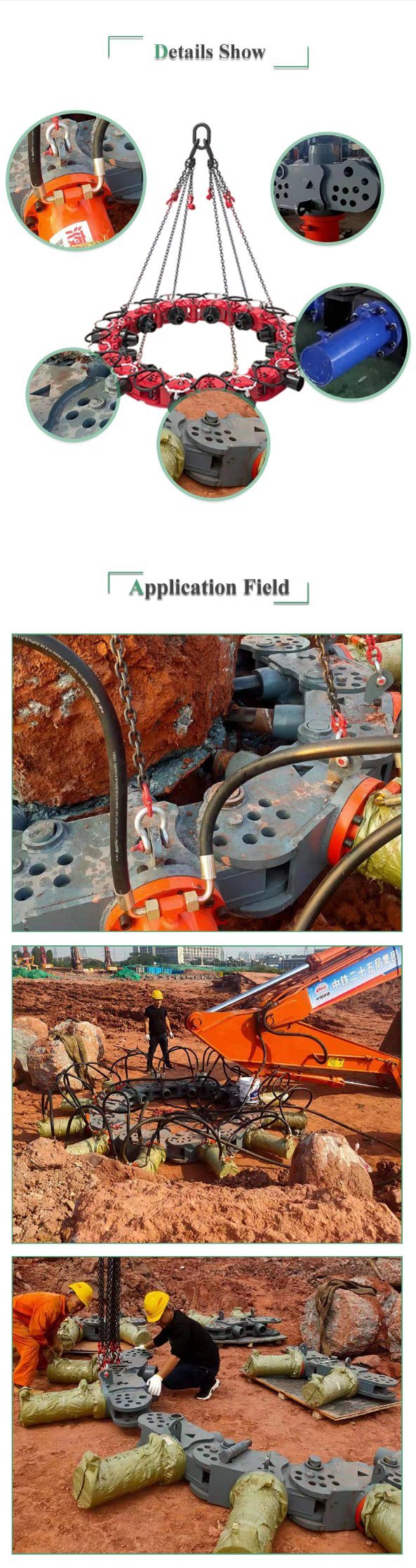 Pemecah Pile Hidraulik Pemotong Pile Bulat Beton 1